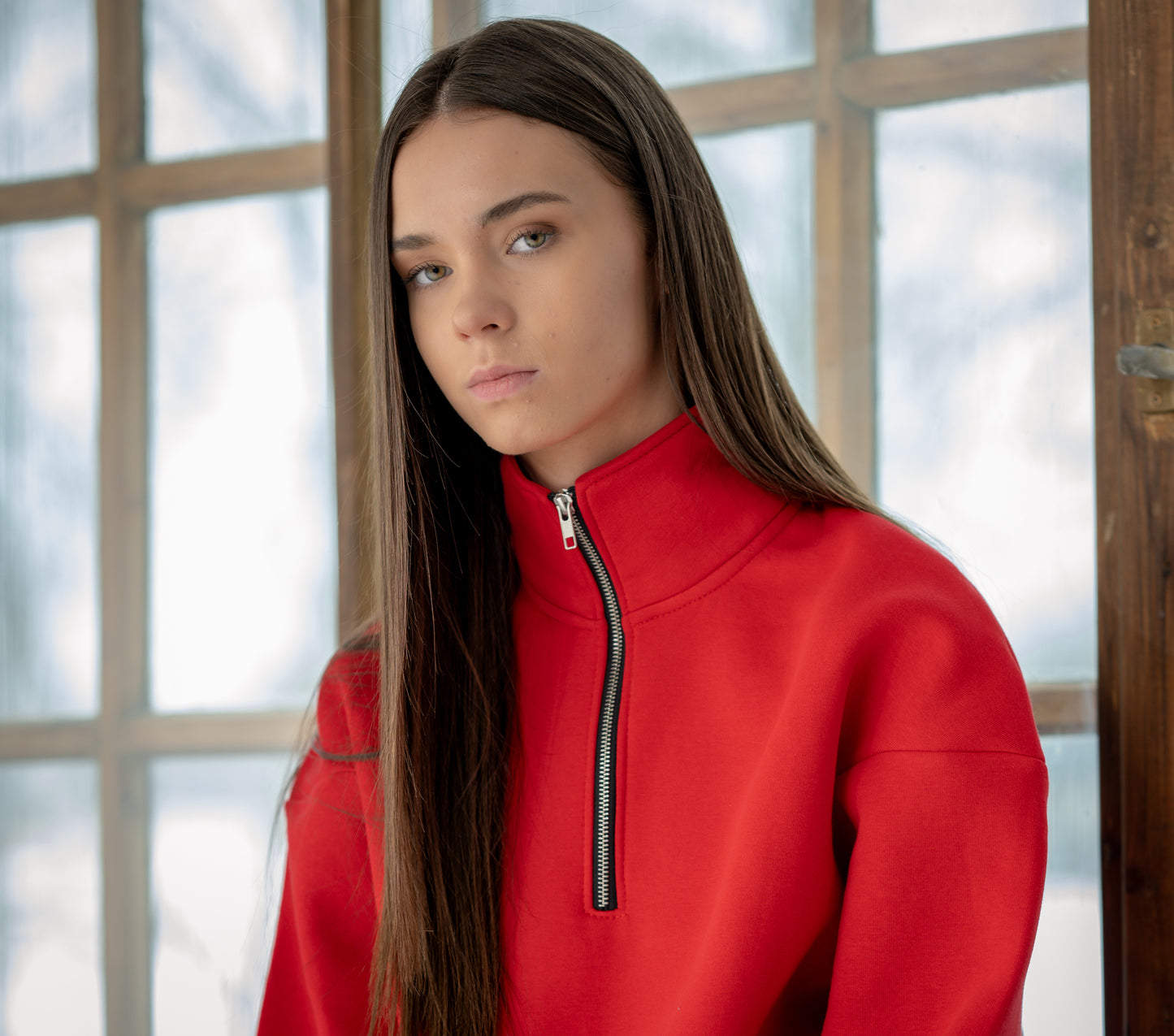 GF15 Unisex 1/4 Zip Sweatshirt cotton