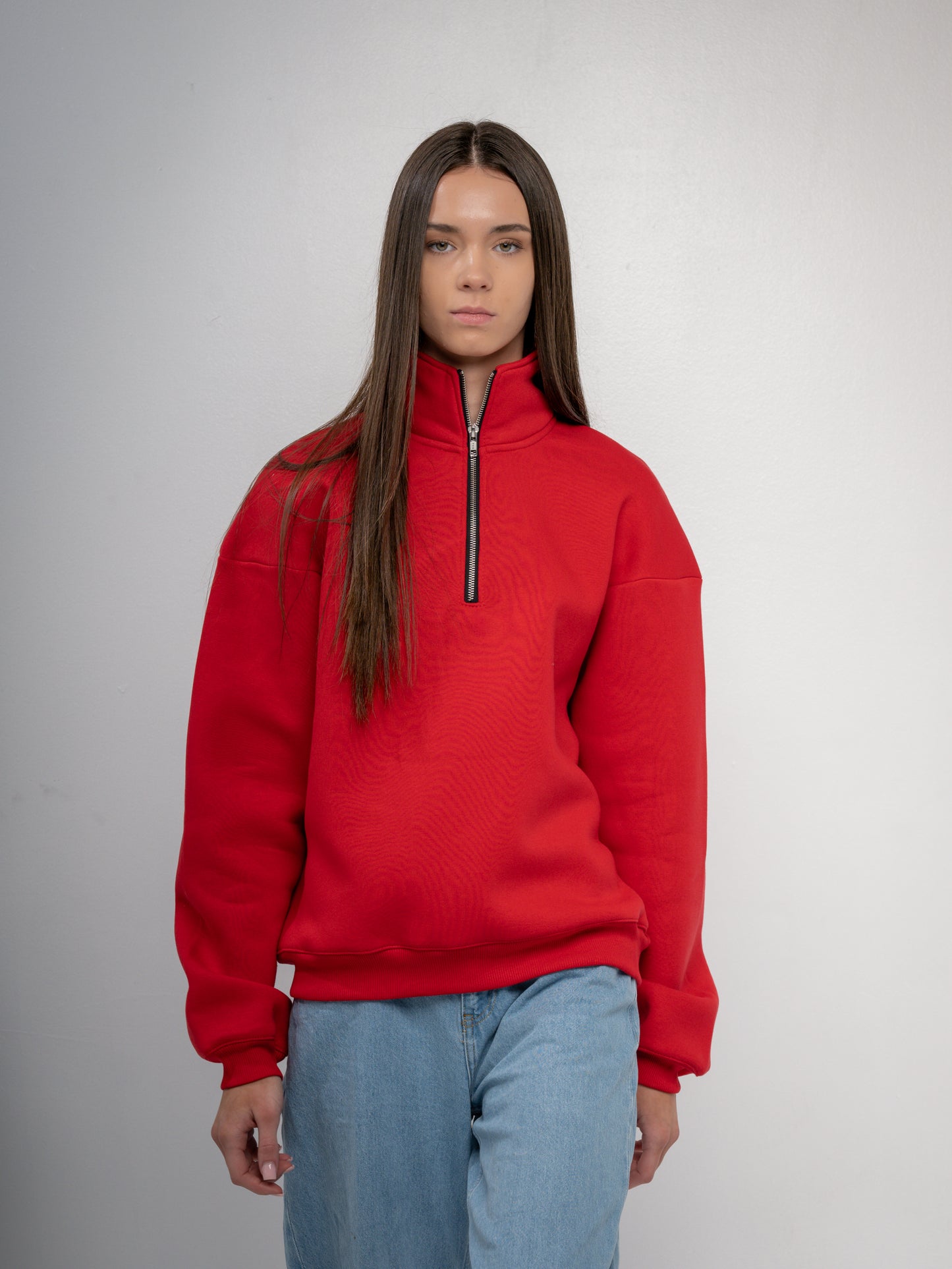 GF15 Unisex 1/4 Zip Sweatshirt cotton