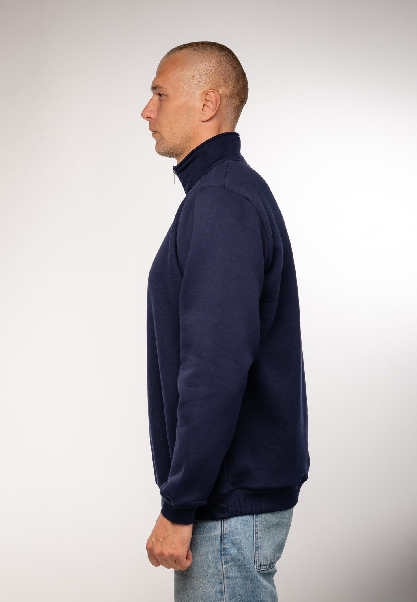 GF90 Klasiskais unisex džemperis ar 1/4 rāvējslēdzēju 