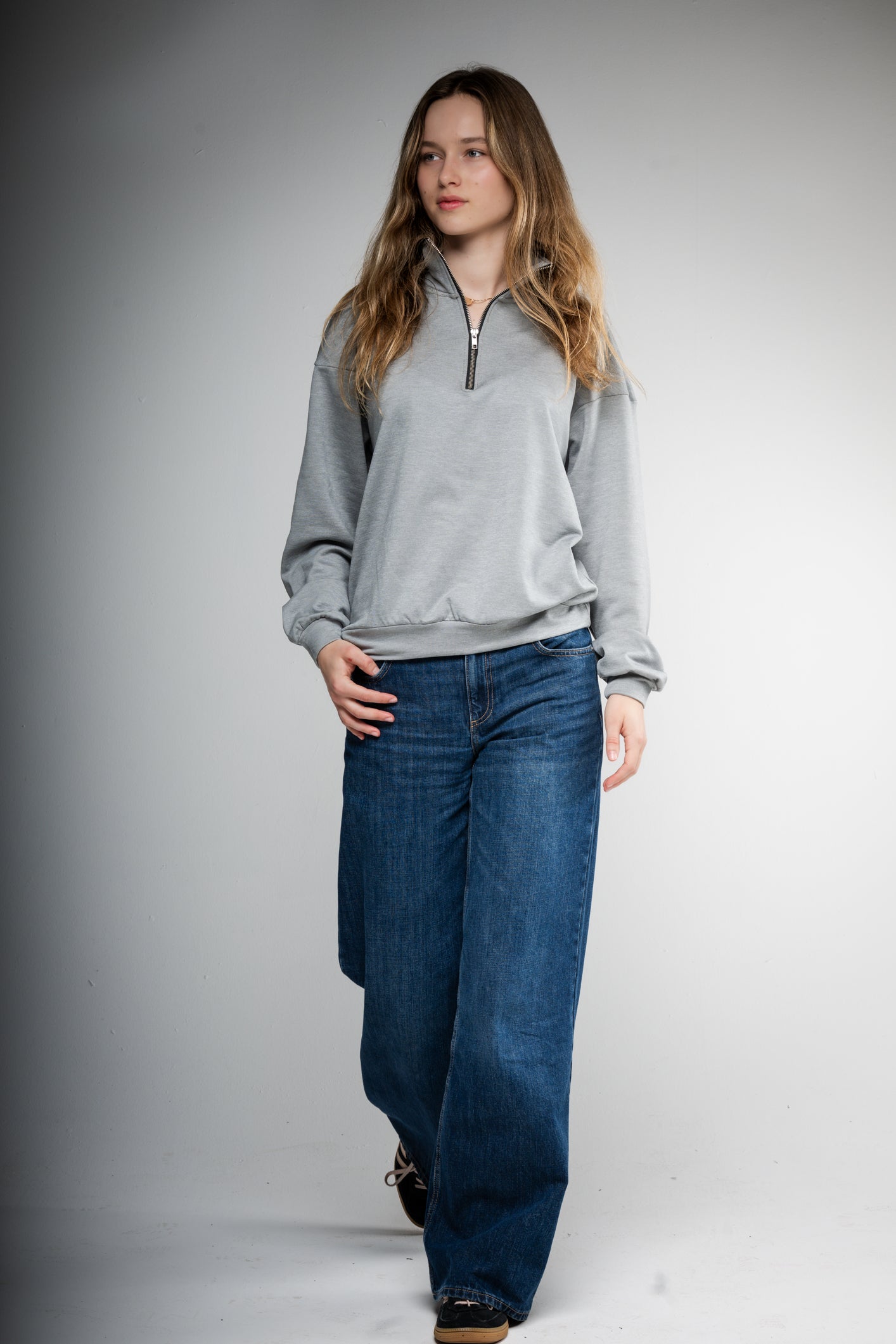 Merino Wool Quarter-Zip Pullover