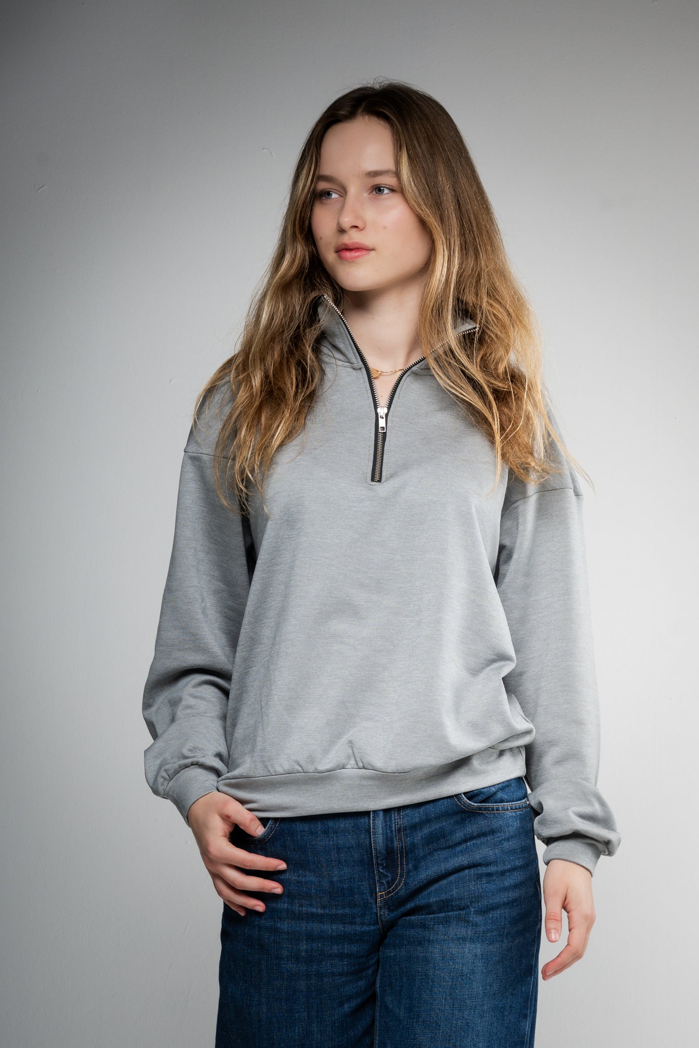 Merino Wool Quarter-Zip Pullover